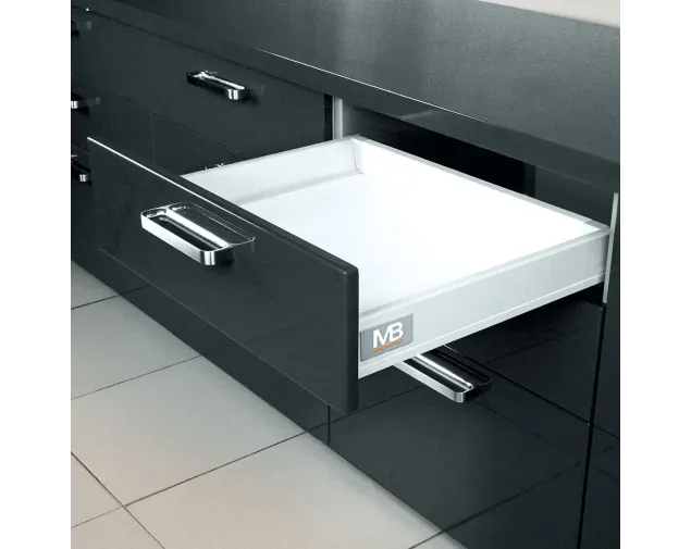 ModernBox, szuflada podpiekarnikowa H68 mm, 500 mm, srebrny ModernBox, szuflada podpiekarnikowa H68 mm, 500 mm, srebrny