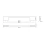 Uchwyt Meblowy UN71, 288-320 mm, inox Uchwyt Meblowy UN71, 288-320 mm, inox