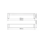 Uchwyt meblowy UA67, 320 mm ( Na zamówienie ) Uchwyt meblowy UA67, 320 mm ( Na zamówienie )