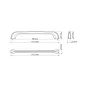 Uchwyt meblowy UU05, 160 mm, biały MAT Uchwyt meblowy UU05, 160 mm, biały MAT
