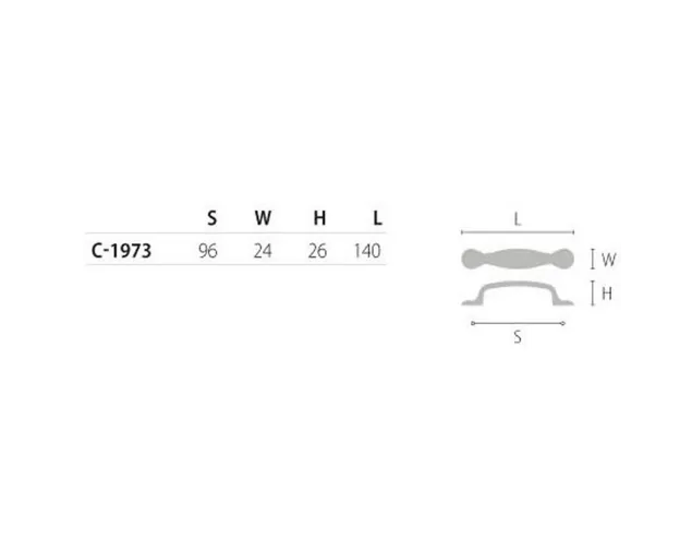 Uchwyt meblowy CLIO, czarny mat, aluminium