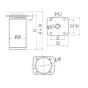 Nóżka aluminiowa, regulowana, TPO H-60mm Nóżka aluminiowa, regulowana, TPO H-60mm