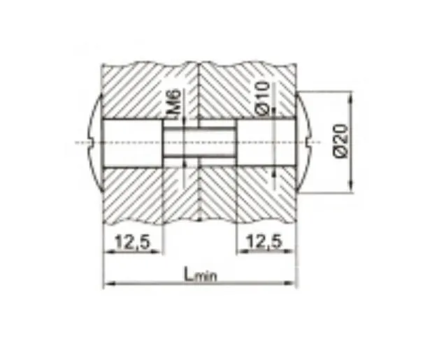 Złącze meblowe metalowe, chrom Złącze meblowe metalowe, chrom
