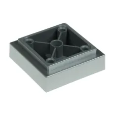 Nóżka meblowa, plastik, aluminium