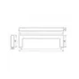 Uchwyt meblowy UN34, 160 mm, stal szlifowana Uchwyt meblowy UN34, 160 mm, stal szlifowana