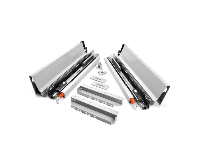 Szuflada TandemBox Antaro L-500, wys. D (203 mm), bok M (83.6 mm), reling, szara, blumotion Szuflada TandemBox Antaro L-500, wys. D (203 mm), bok M (83.6 mm), reling, szara, blumotion