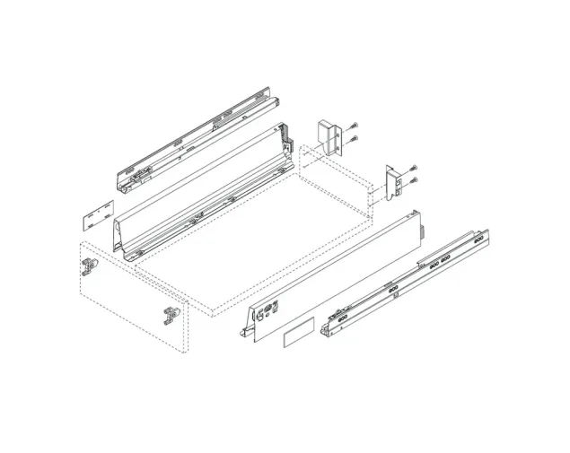 Szuflada TandemBox Antaro 600mm - niska M, szara, 65KG Szuflada TandemBox Antaro 600mm - niska M, szara, 65KG