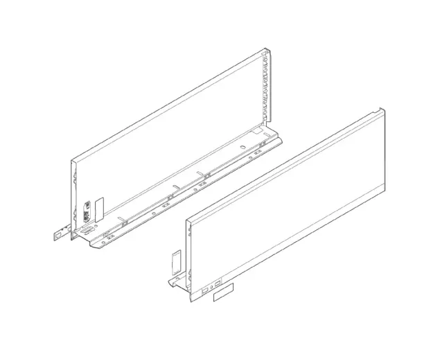 Komplet boków szuflady LEGRABOX P/L, L-400, Czarny , C (177,0 mm) Komplet boków szuflady LEGRABOX P/L, L-400, Czarny , C (177,0 mm)