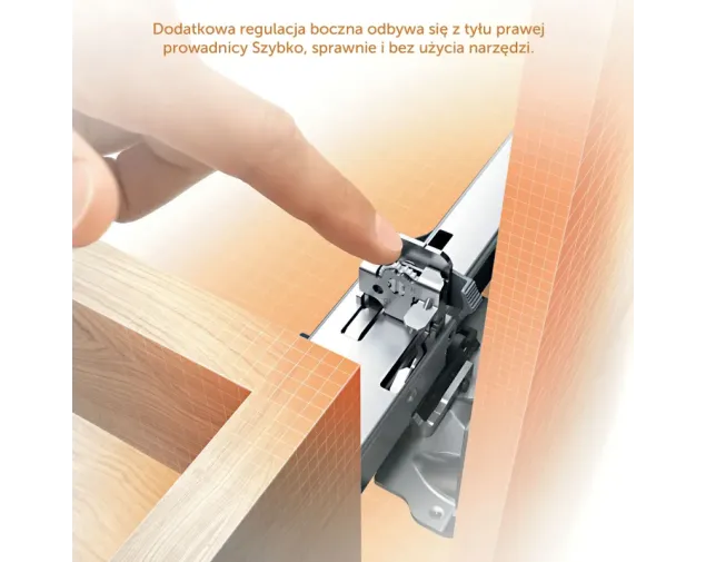 Prowadnica Movento Blumotion S 400 mm, 40kg (kpl)