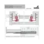 Prowadnica Quadro V6+ z Silent System , 450mm, EB 20, prawa, obc.50kg Prowadnica Quadro V6+ z Silent System , 450mm, EB 20, prawa, obc.50kg