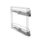 Cargo Mini Boczne 200 mm, PRAWE, 2 półki, srebrne, cichy domyk, linia PRO Cargo Mini Boczne 200 mm, PRAWE, 2 półki, srebrne, cichy domyk, linia PRO