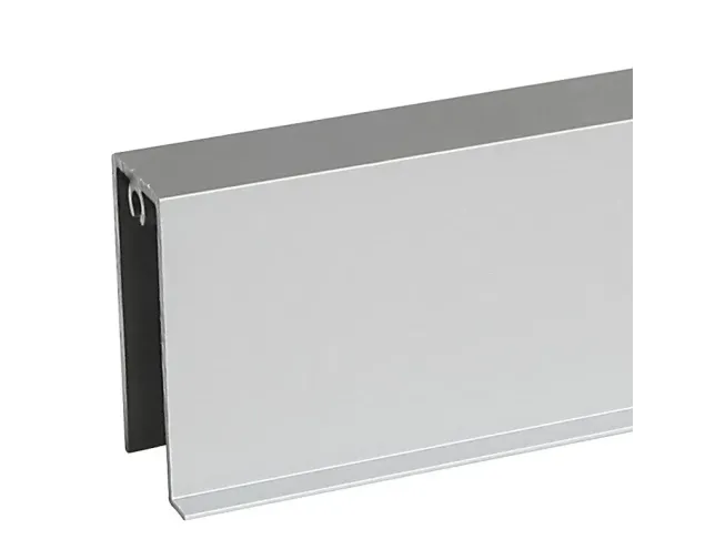 Profil poziomy dolny do zabudowy bezramowego systemu do szkła 4mm FRAMELESS