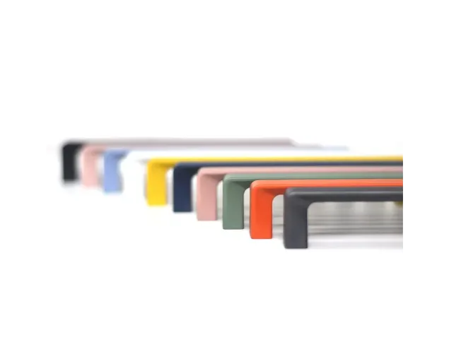 Uchwyt meblowy ENCANTO UU52, 128mm, soft touch, kolor: delikatny róż Uchwyt meblowy ENCANTO UU52, 128mm, soft touch, kolor: delikatny róż
