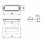 Uchwyt meblowy, wpuszczany MD13, czarny mat Uchwyt meblowy, wpuszczany MD13, czarny mat