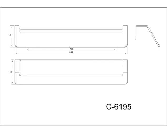 Uchwyt meblowy PRATO C-6195, 160mm, G73 - stara miedź, (NA ZAMÓWIENIE) Uchwyt meblowy PRATO C-6195, 160mm, G73 - stara miedź, (NA ZAMÓWIENIE)
