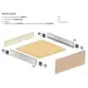 Ścianka boczna szuflady dwuściennej LineaBox, 550mm, H-77mm, Biały Ścianka boczna szuflady dwuściennej LineaBox, 550mm, H-77mm, Biały