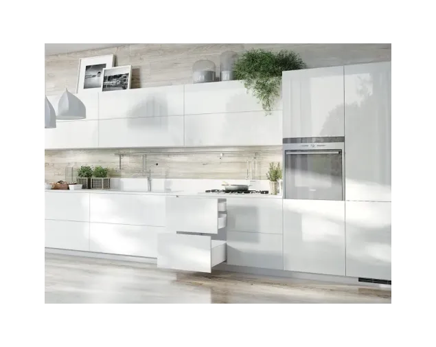 Ścianka boczna szuflady dwuściennej LineaBox, 550mm, H-77mm, Biały Ścianka boczna szuflady dwuściennej LineaBox, 550mm, H-77mm, Biały