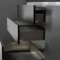 Zestaw - Szuflada dwuścienna LineaBox, 500mm, wys.104mm, Titanium