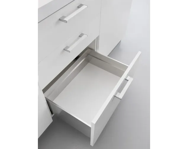 Zestaw - Szuflada TR&Oacute;JŚCIENNA LineaBox, 500mm, wys.180mm, szer. 600mm,Titanium