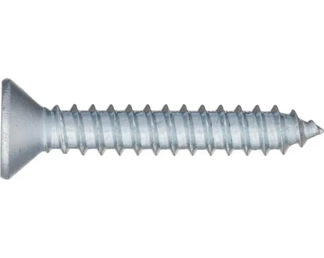 Blachowkręt z łbem stożkowym 3.5X9.5 mm, biały ocynk Blachowkręt z łbem stożkowym 3.5X9.5 mm, biały ocynk