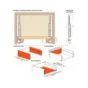 Ścianka boczna szuflady dwuściennej LineaBox, 400mm, H-180mm, Inox Ścianka boczna szuflady dwuściennej LineaBox, 400mm, H-180mm, Inox