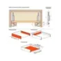 Ścianka boczna szuflady dwuściennej LineaBox, 400mm, H-104mm, Inox Ścianka boczna szuflady dwuściennej LineaBox, 400mm, H-104mm, Inox