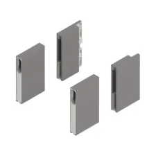 Mocowanie elementu dekoracyjnego Boxcover do szuflady MerivoBox, wys. E, szary, P+L