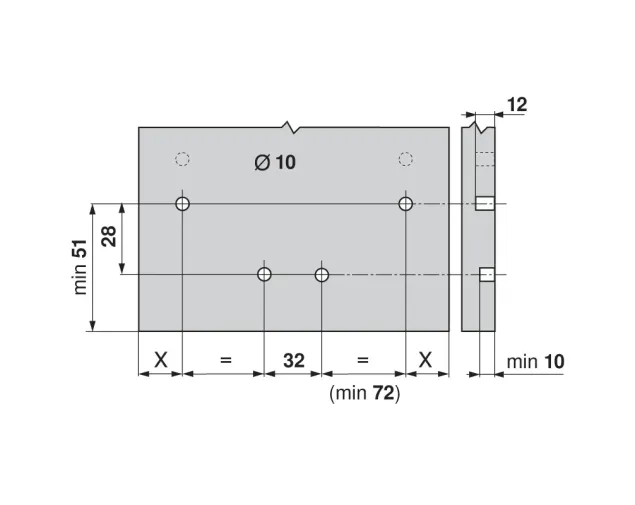 Stabilizator frontu / dna do szuflad Tandembox i Legrabox Z96.10E1 Stabilizator frontu / dna do szuflad Tandembox i Legrabox Z96.10E1
