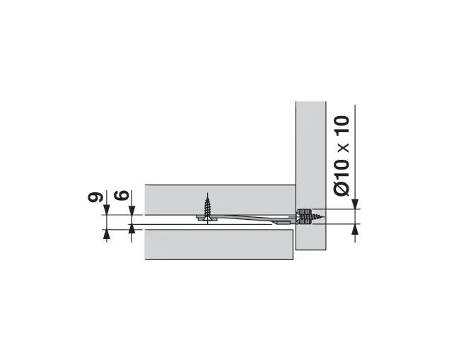 Stabilizator frontu / dna do szuflad Tandembox i Legrabox Z96.10E1 Stabilizator frontu / dna do szuflad Tandembox i Legrabox Z96.10E1