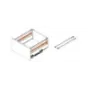 Reling wzdłużny kwadratowy do szuflad GTV Modern Box PRO, 400mm, antracyt