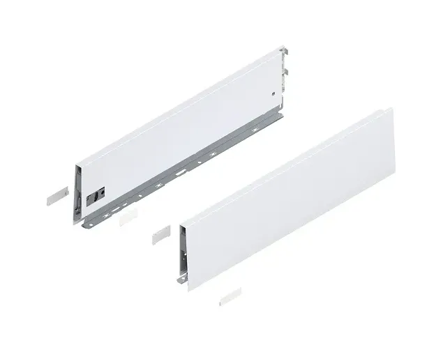 Boki Szuflady MERIVOBOX, dł. 500 mm, K 129mm, 470K5002S R+L, Biały Boki Szuflady MERIVOBOX, dł. 500 mm, K 129mm, 470K5002S R+L, Biały