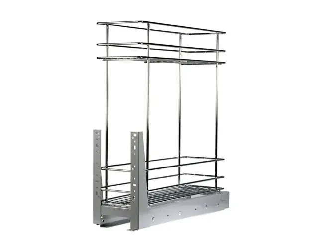 Cargo Mini, 600 mm, 2 półki, srebrne, cichy domyk Cargo Mini, 600 mm, 2 półki, srebrne, cichy domyk