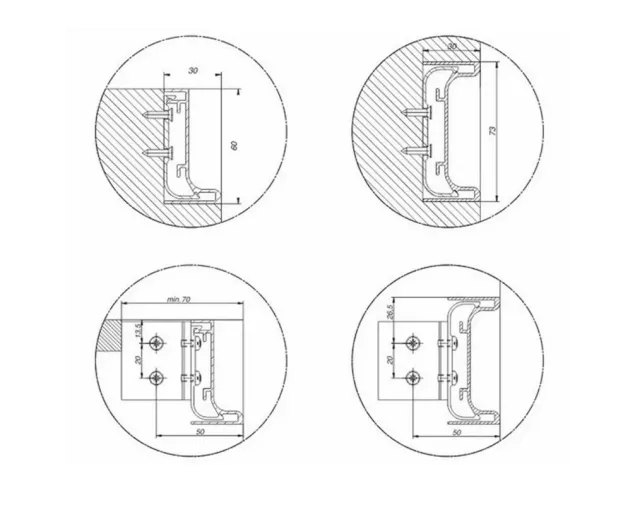 Listwa aluminiowa LED Typ "C", art. 05001605, L-3,5 mb, Aluminiowa C0 Listwa aluminiowa LED Typ "C", art. 05001605, L-3,5 mb, Aluminiowa C0