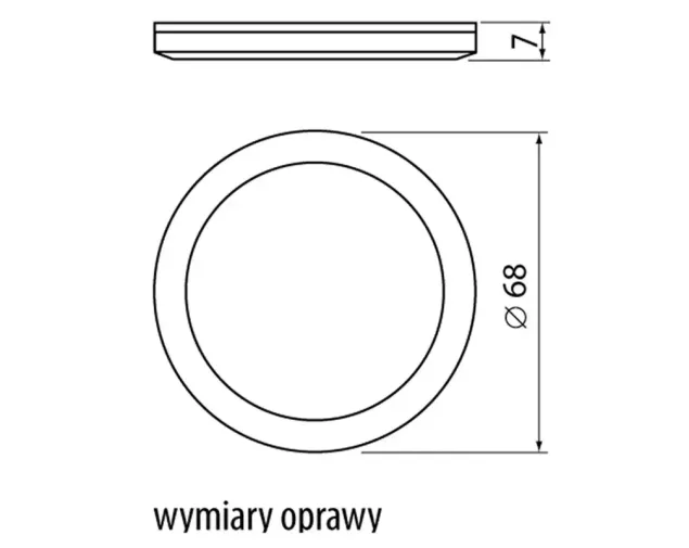 Oprawa LED Meblowa, Castello, zimny biały Oprawa LED Meblowa, Castello, zimny biały