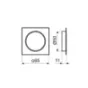 Oprawa Meblowa LED Kwadratowa, DL-43, chrom Oprawa Meblowa LED Kwadratowa, DL-43, chrom
