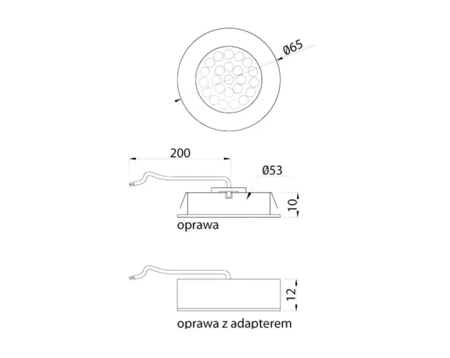 Oprawa LED VASCO z dystansem, aluminium, barwa światła: zimna Oprawa LED VASCO z dystansem, aluminium, barwa światła: zimna