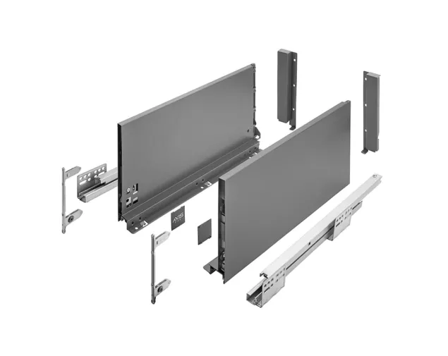 Szuflada GTV AXIS PRO PUSH TO OPEN, B.Wysoka H-199mm, 300 mm, antracyt Szuflada GTV AXIS PRO PUSH TO OPEN, B.Wysoka H-199mm, 300 mm, antracyt
