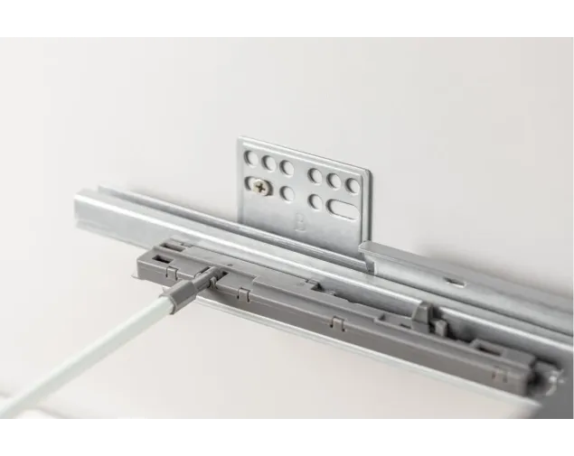 Szuflada GTV AXIS PRO PUSH TO OPEN, niska H-84mm, 450 mm, antracyt