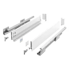 Szuflada GTV AXIS PRO PUSH TO OPEN, niska H-84mm, 500 mm, biała