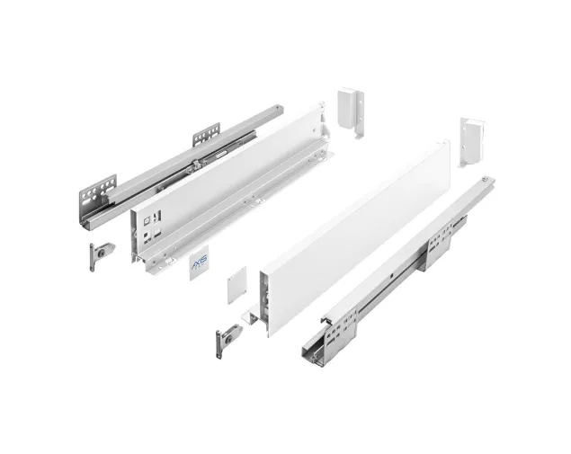 Szuflada GTV AXIS PRO PUSH TO OPEN, niska H-84mm, 400 mm, biała Szuflada GTV AXIS PRO PUSH TO OPEN, niska H-84mm, 400 mm, biała