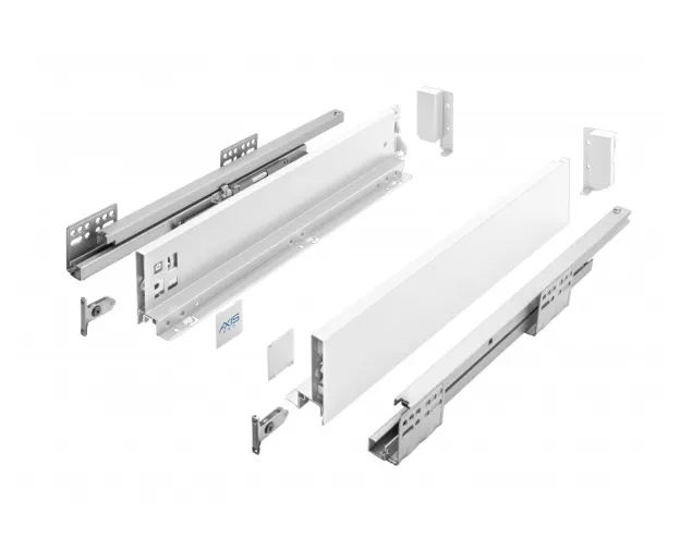 Szuflada AXISPRO, niska H-84mm, 400mm, biała Szuflada AXISPRO, niska H-84mm, 400mm, biała