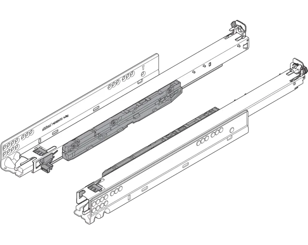 Prowadnica Movento Blumotion S 600 mm, 60kg (kpl)
