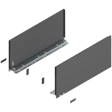 Komplet bok&oacute;w szuflady LEGRABOX P/L, L-500, Antracyt, F (241,0 mm)