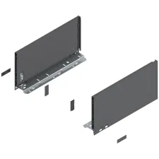 Komplet bok&oacute;w szuflady LEGRABOX P/L, L-350, Antracyt , C (177,0 mm)