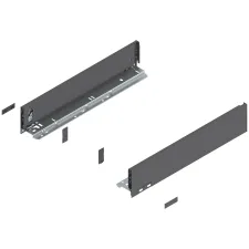 Komplet bok&oacute;w szuflady LEGRABOX P/L, L-450, Antracyt, wys. M (90,5 mm)