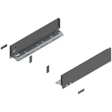 Komplet bok&oacute;w szuflady LEGRABOX P/L, L-400, Antracyt , wys. M (90,5 mm)