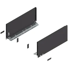 Komplet bok&oacute;w szuflady LEGRABOX P/L, L-400, Czarny , C (177,0 mm)