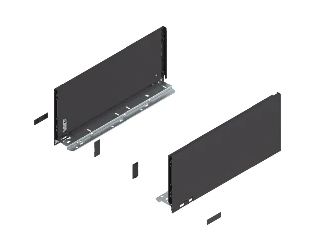 Komplet boków szuflady LEGRABOX P/L, L-400, Czarny , C (177,0 mm) Komplet boków szuflady LEGRABOX P/L, L-400, Czarny , C (177,0 mm)