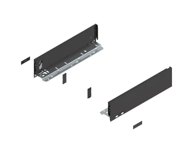 Komplet boków szuflady LEGRABOX P/L, L-350, Czarny , wys. M (90,5 mm) Komplet boków szuflady LEGRABOX P/L, L-350, Czarny , wys. M (90,5 mm)