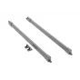 Reling wzdłużny kwadratowy do szuflad GTV Modern Box PRO, 450mm, antracyt